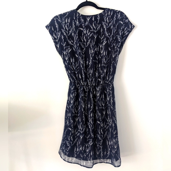 Navy Floral Dress - Picture 2 of 3